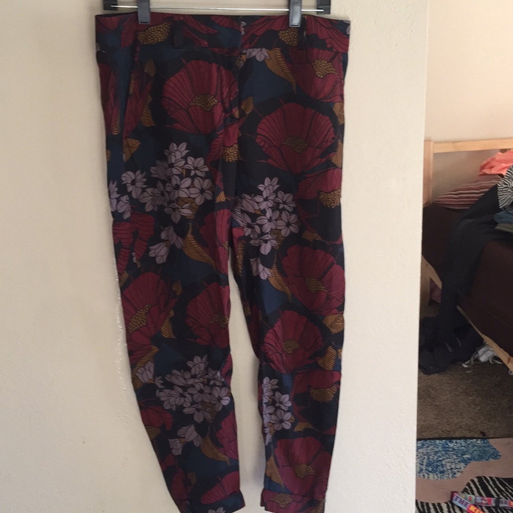 Floral patterned pants